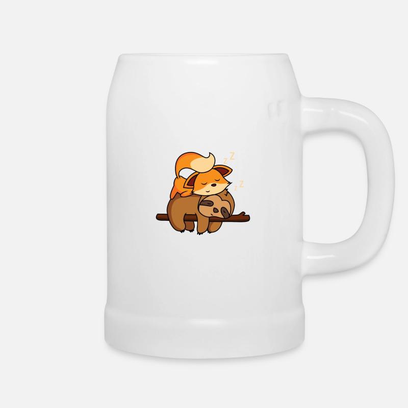 Süßes Fuchs Geschenk - Bierkrug - Weiß