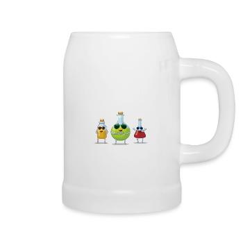 We have Solutions! Chemiker Chemie Witz Geschenk - Bierkrug - Weiß - Rechts