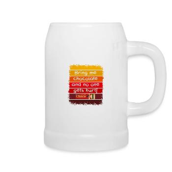 Bring me chocolate - Beer Mug - white - Right