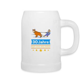 30 year company anniversary Service anniversary - Beer Mug - white - Right