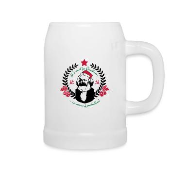 Happy XMarx - Bierkrug - Weiß - Rechts