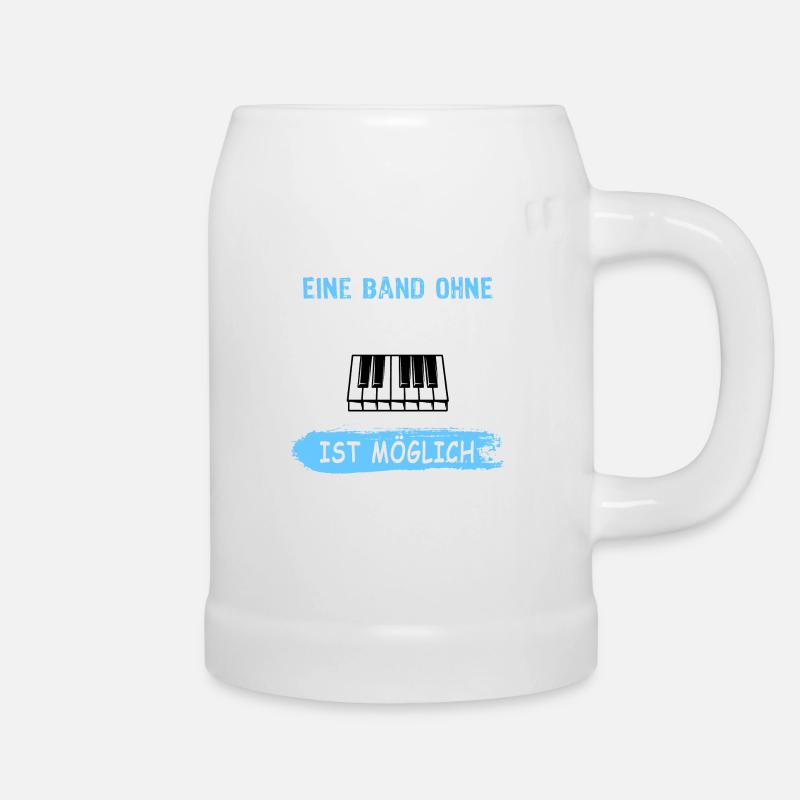 Keyboarder Sprüche Keyboard - Bierkrug - Weiß