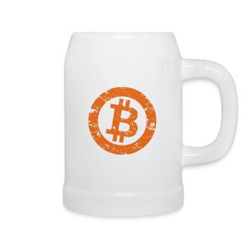 Logo Bitcoin Crypto Trader Gift Hommes Femmes & Enfants - Chope en céramique - blanc - Droite