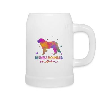Bernese mom - Beer Mug - white - Right
