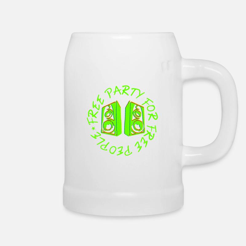 FÊTE GRATUITE POUR LES GENS GRATUITS - Chope en céramique - blanc
