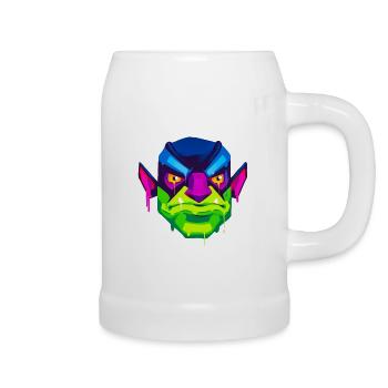 Un design de monstre orc beau et amusant - Chope en céramique - blanc - Droite