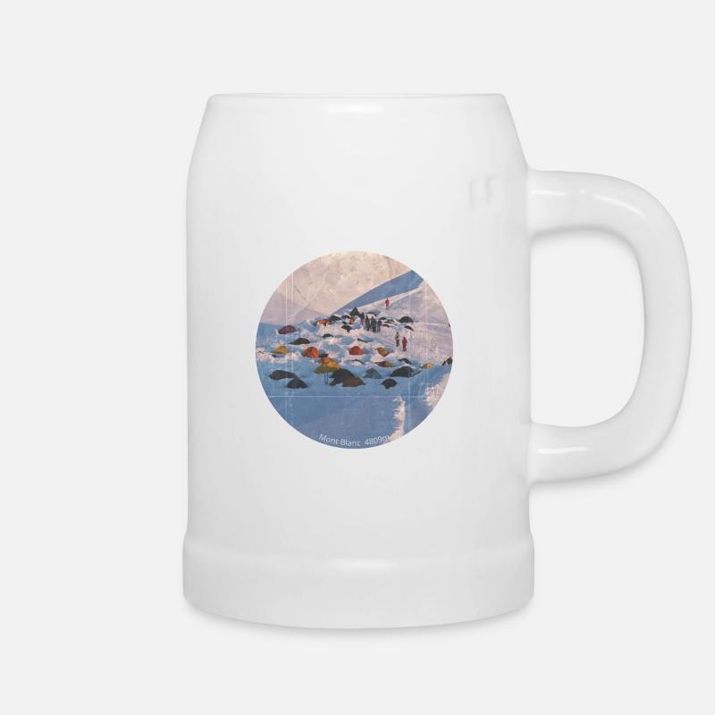 Mont Blanc - Beer Mug - white