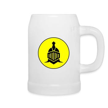 Knight Helmet - Beer Mug - white - Right