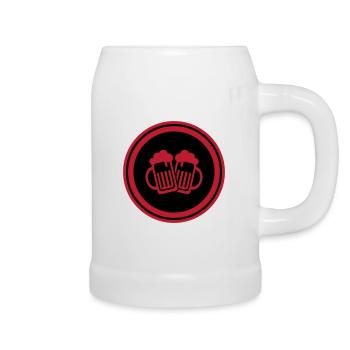 Bierglas Symbol - Bierkrug - Weiß - Rechts