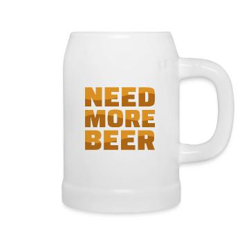 Need More Beer - Beer Mug - white - Right