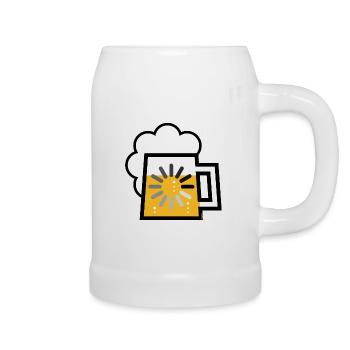 Beer Loading (Drinking In Progress / | ) - Beer Mug - white - Right