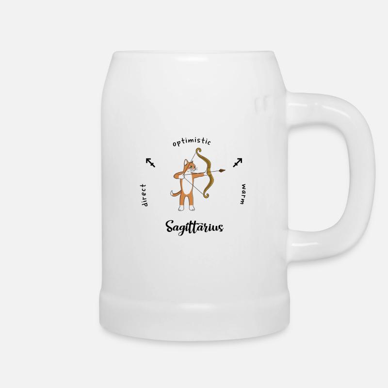 Schütze Sternzeichen Tasse - Bierkrug - Weiß