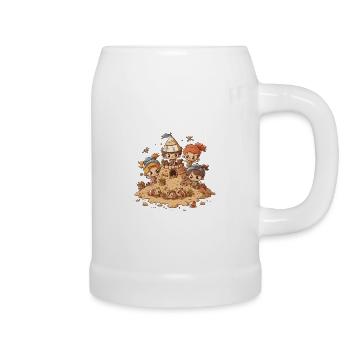 Sandtastischer Spaß - Bierkrug - Weiß - Rechts