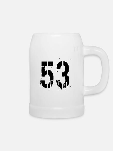 Nummer 53 - Bierkrug - Weiß