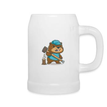 Beavers Build - Beer Mug - white - Right
