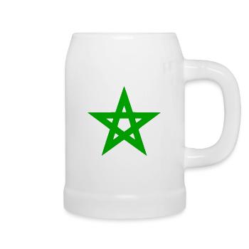Morocco star - Beer Mug - white - Right