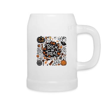 Trick or treat - Beer Mug - white - Right