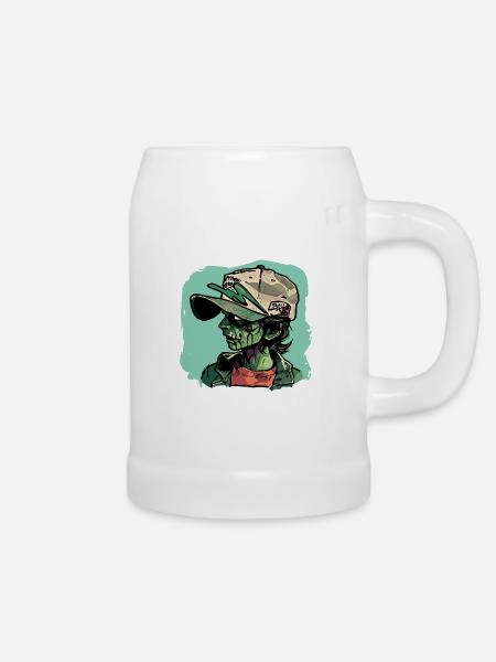 Zombie-Mädchen - Bierkrug - Weiß