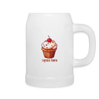 Cupcake Junkie Cupcakes Candy Produits de boulangerie - Chope en céramique - blanc - Droite