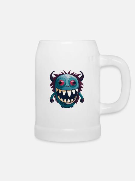 Cyberpunk Monter - Bierkrug - Weiß
