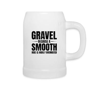 Hilarious Gravel Riding: Off-road Cycling Bike - Beer Mug - white - Right