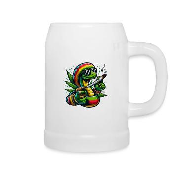 Jamaican Stoner Cobra - Beer Mug - white - Right