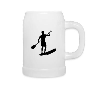 Stand Up Paddling - Beer Mug - white - Right