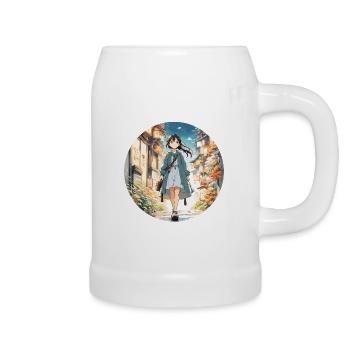 Anime / Comic / Japanese / Animation / Cartoon - Beer Mug - white - Right