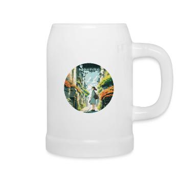 Anime / Comic / Japanese / Animation / Cartoon - Beer Mug - white - Right
