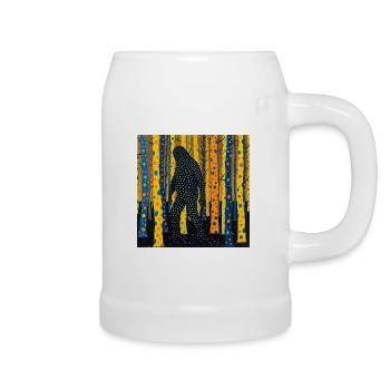 BigFoot, big foot, sasquatch - Beer Mug - white - Right