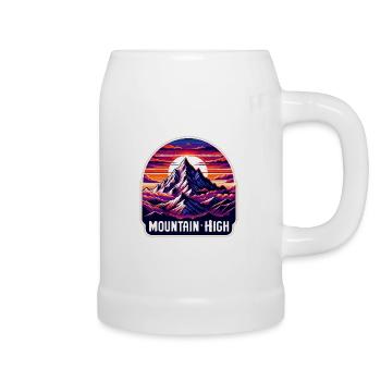 Mountain High - Berg Illustration - Bierkrug - Weiß - Rechts