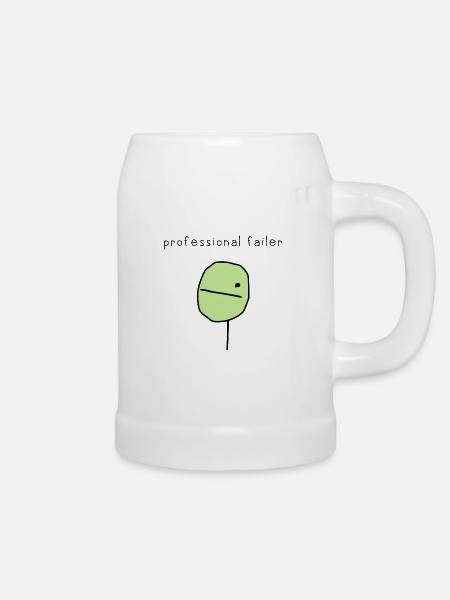 Professioneller Failer - Bierkrug - Weiß