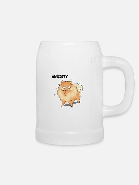 Angst - Bierkrug - Weiß