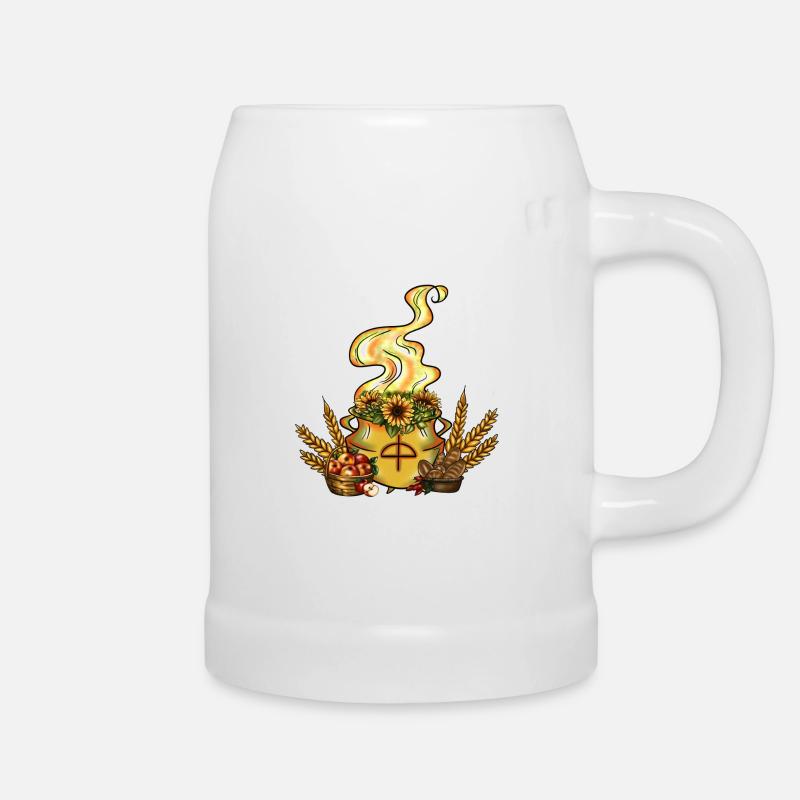 Lamma's Cauldron - Beer Mug - white