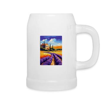 Provence France Affiche de voyage vintage Souvenir WPA - Chope en céramique - blanc - Droite