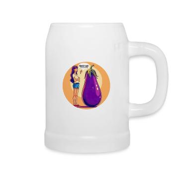 Talking vegetables - Beer Mug - white - Right