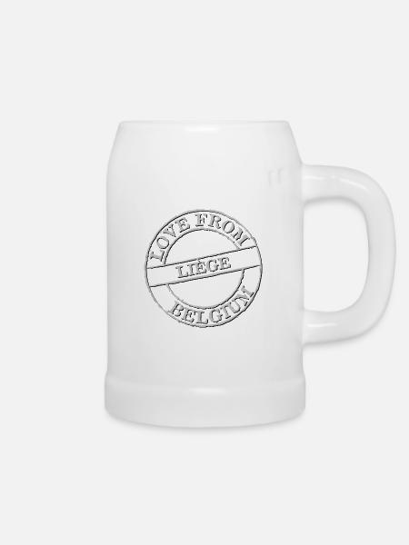Kork - Bierkrug - Weiß