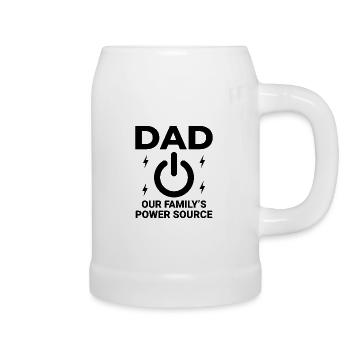 Électricien Papa Technicien électricien Ingénieur - Chope en céramique - blanc - Droite