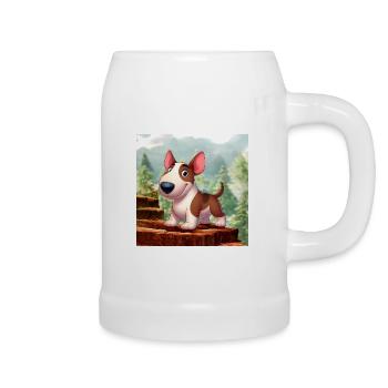 Bull Terrier 2 - Beer Mug - white - Right