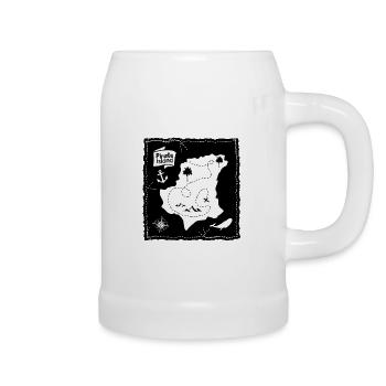 Pirate island - Chope en céramique - blanc - Droite