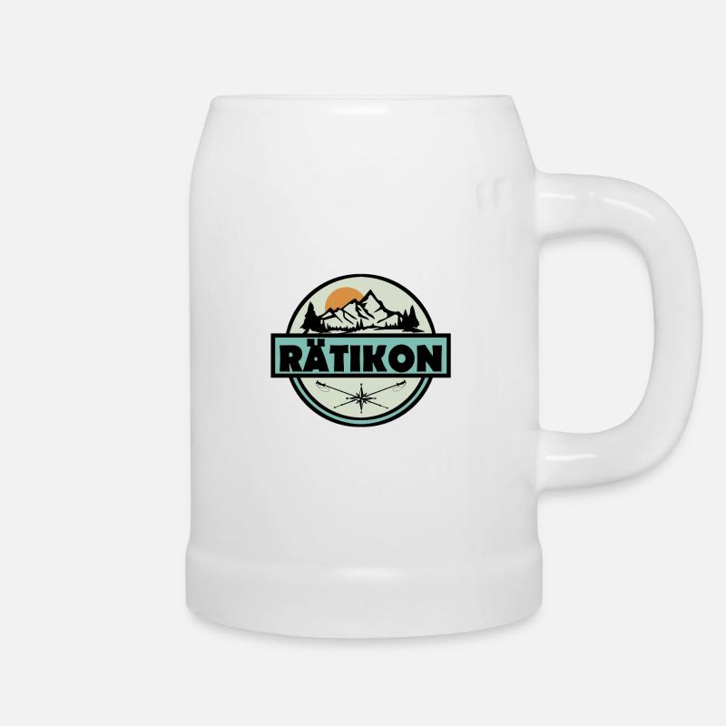Rätikon - Beer Mug - white
