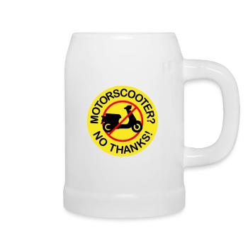 Scooter? Non merci! (3 couleurs) - Chope en céramique - blanc - Droite