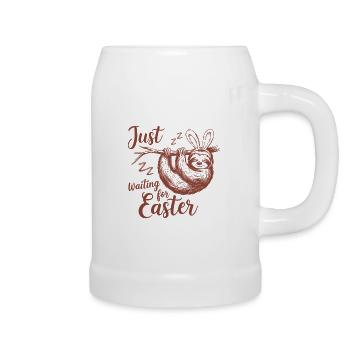 Just Waiting For Easter - Beer Mug - white - Right