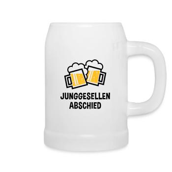 Junggesellenabschied (Bier Bayrische Bierkrüge 2C) - Bierkrug - Weiß - Rechts