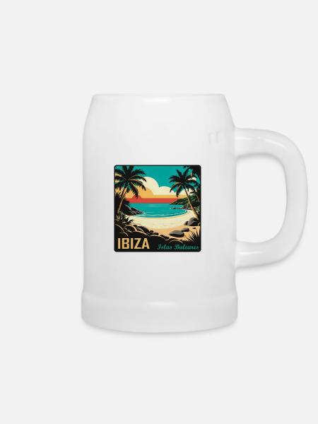 Ibiza Balearen - Bierkrug - Weiß