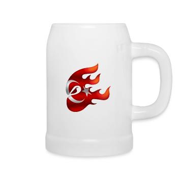 Drapeau de la Turquie - Turquie - Ninja - Chope en céramique - blanc - Droite