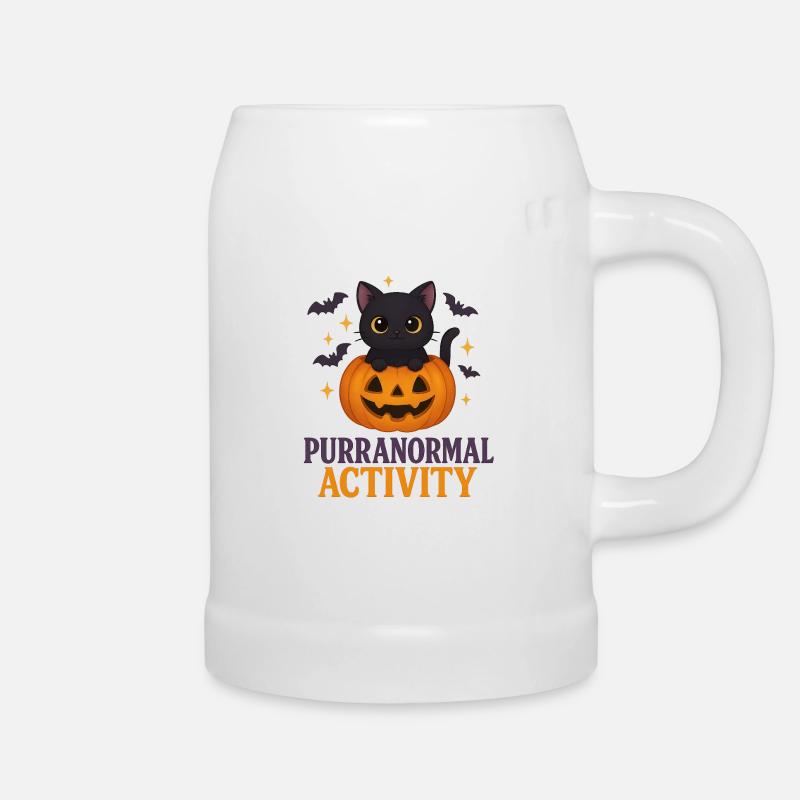 😸 Purranormal Activity – Süßes  Kätzchen - Bierkrug - Weiß
