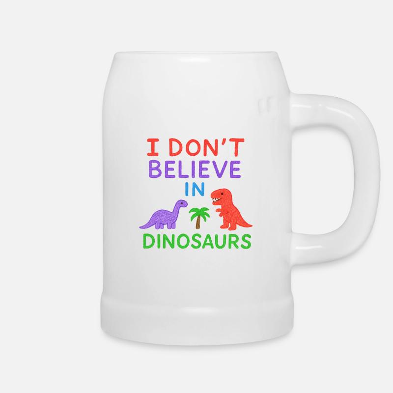 Dinosaur Myth - Beer Mug - white
