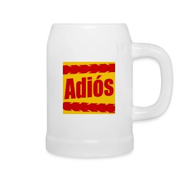 Goodbye cyclist - Beer Mug - white - Right