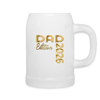 DAD 2026 BABY ANNOUNCEMENT - Beer Mug - white - Right